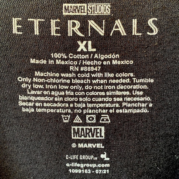 Marvel The Eternals Graphic T-Shirt - Size Extra Large XL - NWT - Picture 3 of 3